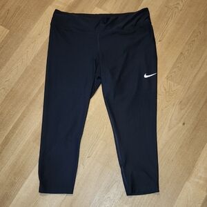 Nike Black Leggings with White Swoosh